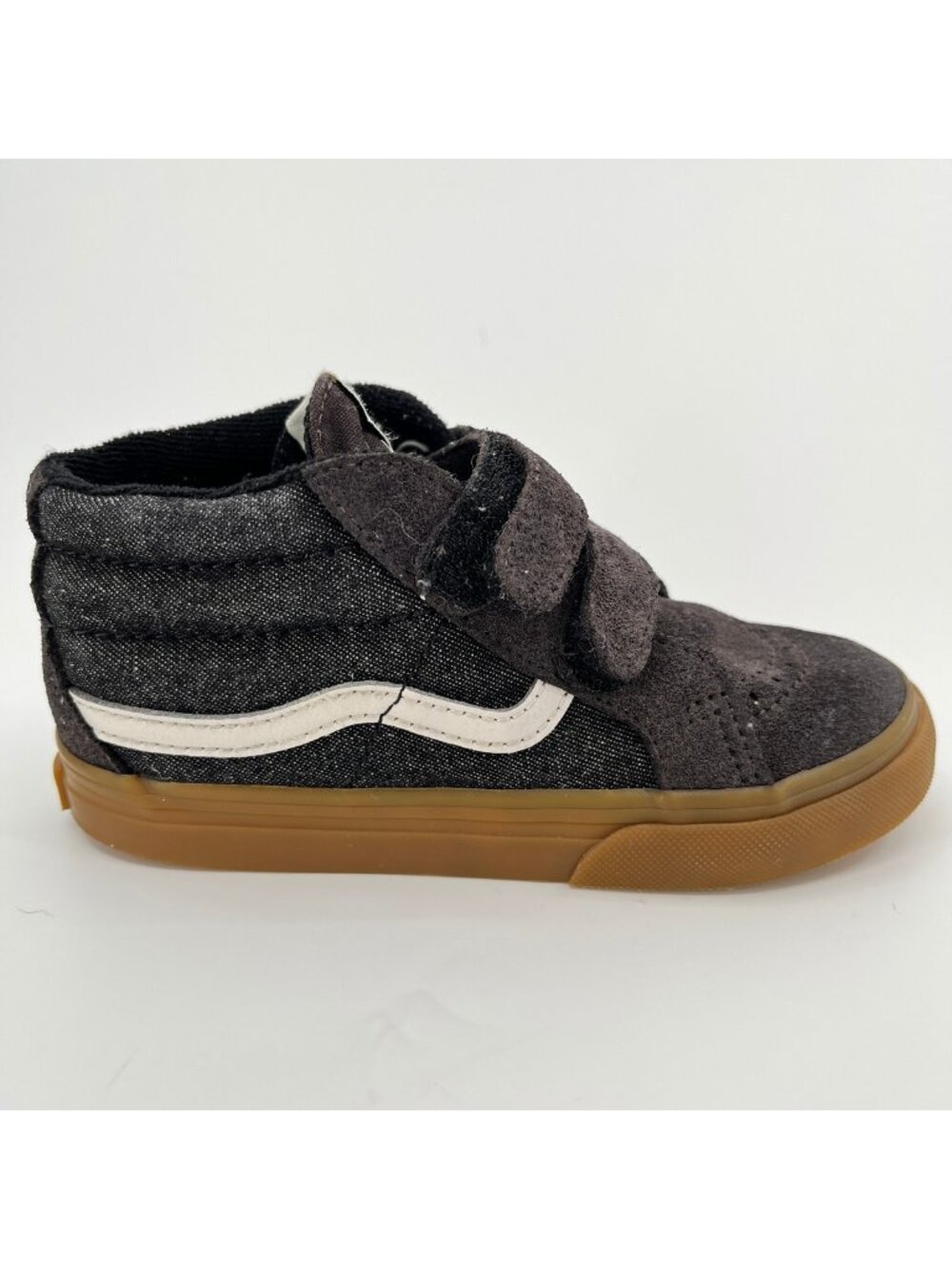 Vans Sk8-Mid Reissue V Boys Size 10C Brown Gum Athletic Skate Shoes Sneakers